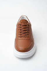 Men’s Tomato Store Casual Leather Sneaker Smooth Upper Clean Panel Shoes