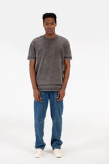 Men's Basic Washed Short Sleeve T-Shirt