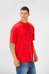 Men's Modern Oversized Short Sleeves Round Neck Basic T-shirt