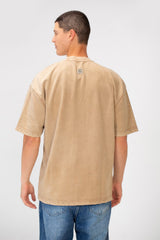 Men's Tomato Basic Short Sleeve Regular Fit Crew Neck T-Shirt