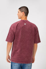Men's Tomato Basic Short Sleeve Regular Fit Crew Neck T-Shirt