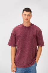Men's Tomato Basic Short Sleeve Regular Fit Crew Neck T-Shirt