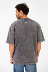 Men's Tomato Washed Short Sleeve Crew Neck T-Shirt With Unique Essential Details