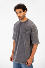 Men's Tomato Washed Short Sleeve Crew Neck T-Shirt With Unique Essential Details
