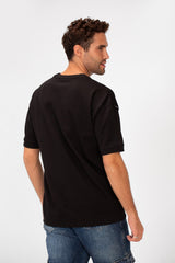 Men's Basic Plain Oversized Summer Melton Regular Fit Short Sleeves T-Shirt In Modern Cut