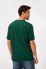 Men's Basic Plain Oversized Summer Melton Regular Fit Short Sleeves T-Shirt In Modern Cut