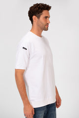 Men's Basic Plain Oversized Summer Melton Regular Fit Short Sleeves T-Shirt In Modern Cut