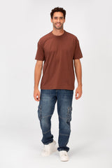 Men's Basic Plain Regular Fit High Quality Short Sleeve Round Neck T-Shirt