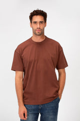 Men's Basic Plain Regular Fit High Quality Short Sleeve Round Neck T-Shirt