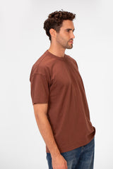 Men's Basic Plain Regular Fit High Quality Short Sleeve Round Neck T-Shirt