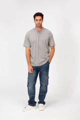 Men's Basic Plain Regular Fit High Quality Short Sleeve Round Neck T-Shirt