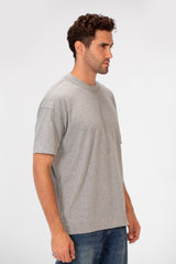 Men's Basic Plain Regular Fit High Quality Short Sleeve Round Neck T-Shirt
