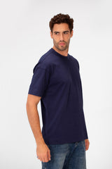 Men's Basic Plain Regular Fit High Quality Short Sleeve Round Neck T-Shirt