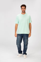 Men's Basic Plain Regular Fit High Quality Short Sleeve Round Neck T-Shirt