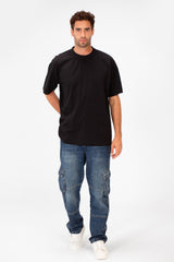 Men's Tomato Regular Fit Basic Plain Half Sleeve T-Shirt In Basic Colors