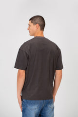 Men's Basic Puzzle Print Regular Fit Round Neck Short Sleeves T-shirt