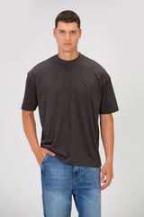 Men's Basic Puzzle Print Regular Fit Round Neck Short Sleeves T-shirt