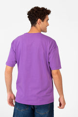 Men's Round Tomato Print Regular Fit T-Shirt