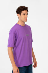 Men's Round Tomato Print Regular Fit T-Shirt