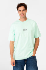 Men's Round Tomato Print Regular Fit T-Shirt