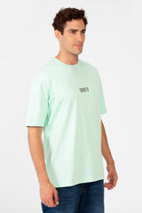 Men's Round Tomato Print Regular Fit T-Shirt