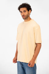 Men's Basic Round Neck Half Sleeve Summer Melton Regular Fit T-Shirt