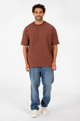 Men's Basic Round Neck Half Sleeve Summer Melton Regular Fit T-Shirt