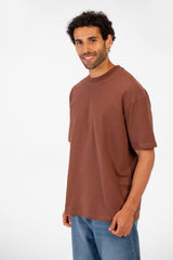 Men's Basic Round Neck Half Sleeve Summer Melton Regular Fit T-Shirt