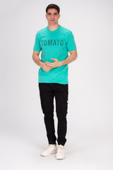 Men's Front Printed Regular Fit Comfort Cotton T-shirt Perfect For Everyday Wear