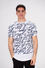 Men's Rounded Neck Full Cover Printed Made Of Comfort Cotton Regular Fit T-shirt Stay Cool & Fashionable With Tomato