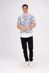 Men's Rounded Neck Full Cover Printed Made Of Comfort Cotton Regular Fit T-shirt Stay Cool & Fashionable With Tomato