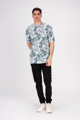 Men's Full Printed Crew Neck Regular Fit Made Of Cotton T-shirt This Regular Fit Tee Is Perfect For Any Casual Occasion