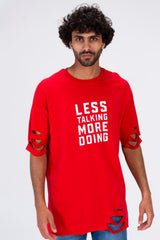 Mens Oversize Short Sleeved T-shirt Made Of Summer Melton Material
