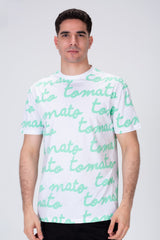 Mens Tomato Printed T-shirt With Comfortable Material