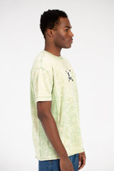 Men's Printed Half Sleeve Washed T-Shirt