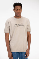 Men's Half Sleeve Oversized T-shirt With A Back Skull Print
