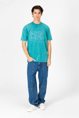 Men's Round Neck Half Sleeve Washed T-Shirt