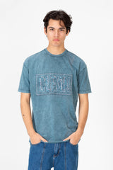 Men's Round Neck Half Sleeve Washed T-Shirt