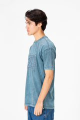 Men's Round Neck Half Sleeve Washed T-Shirt