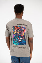 Men's Milton Graphic Print Crew Neck Oversize T-Shirt