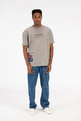 Men's Milton Graphic Print Crew Neck Oversize T-Shirt