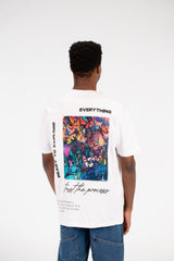 Men's Milton Graphic Print Crew Neck Oversize T-Shirt