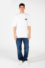 Men's Oversized Printed Round Neck T-Shirt