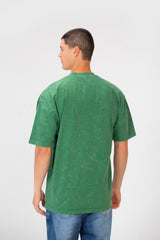 Men's Basic Oversized Half Sleeve Crew Neck T-Shirt