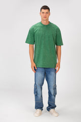 Men's Basic Oversized Half Sleeve Crew Neck T-Shirt