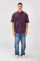 Men's Basic Oversized Half Sleeve Crew Neck T-Shirt