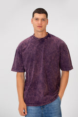 Men's Basic Oversized Half Sleeve Crew Neck T-Shirt