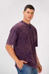 Men's Basic Oversized Half Sleeve Crew Neck T-Shirt