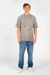Men's Bolivar Oversized Short Sleeve Crew Neck Printed T-Shirt