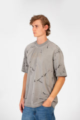 Men's Bolivar Oversized Short Sleeve Crew Neck Printed T-Shirt